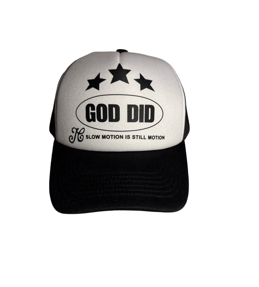 "GOD DID" TRUCKER CAP
